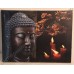 Картина с LED подсветкой: лик Будды, выполненная на холсте